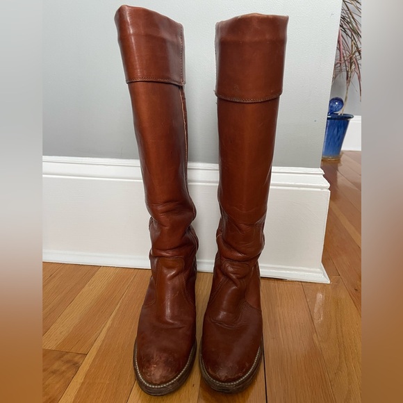 Frye Shoes - Vintage Frye Brown Leather Boots Sz 6.5